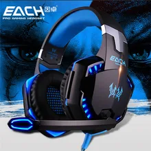 KOTION EACH G2000 Gaming Headset Wired earphone Game headphone with microphone led noise canceling headphones for computer pc