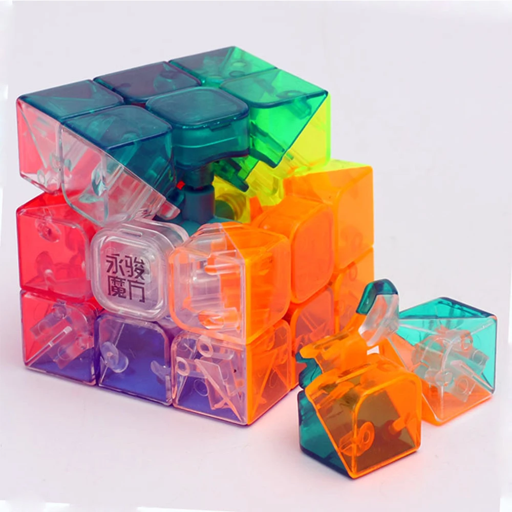 

Professional Cubos Megico 3x3x3 on 3*3*3 Speed Magic Cube 3 Layers Puzzle Cubo Toy for Children 5.7CM Lucid Pellucid Hyaline