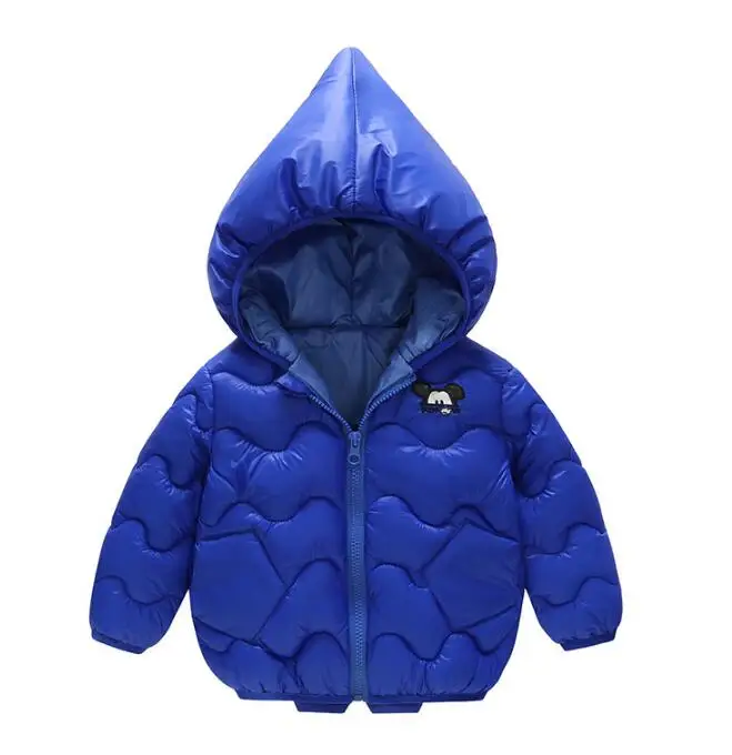 blue Новинка года; детские зимние пальто с капюшоном; школьная куртка с Микки; Детское пальто; детская зимняя одежда для девочек; плотные пуховики и парки - Цвет: blue