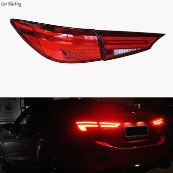 

Car flashing 2pcs for Mazda3 Axela 2014 2015 2016 2017 taillights Mazda 3 M3 LED Tail Light LED Rear Lamp Certa taillight lamp