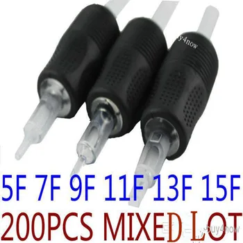 

200PCS/LOT Special Supply TATTOO DISPOSABLE GRIP SILICONE RUBBER TIP TUBE BEST GRIPS Flat TUBE MIXZED LOT