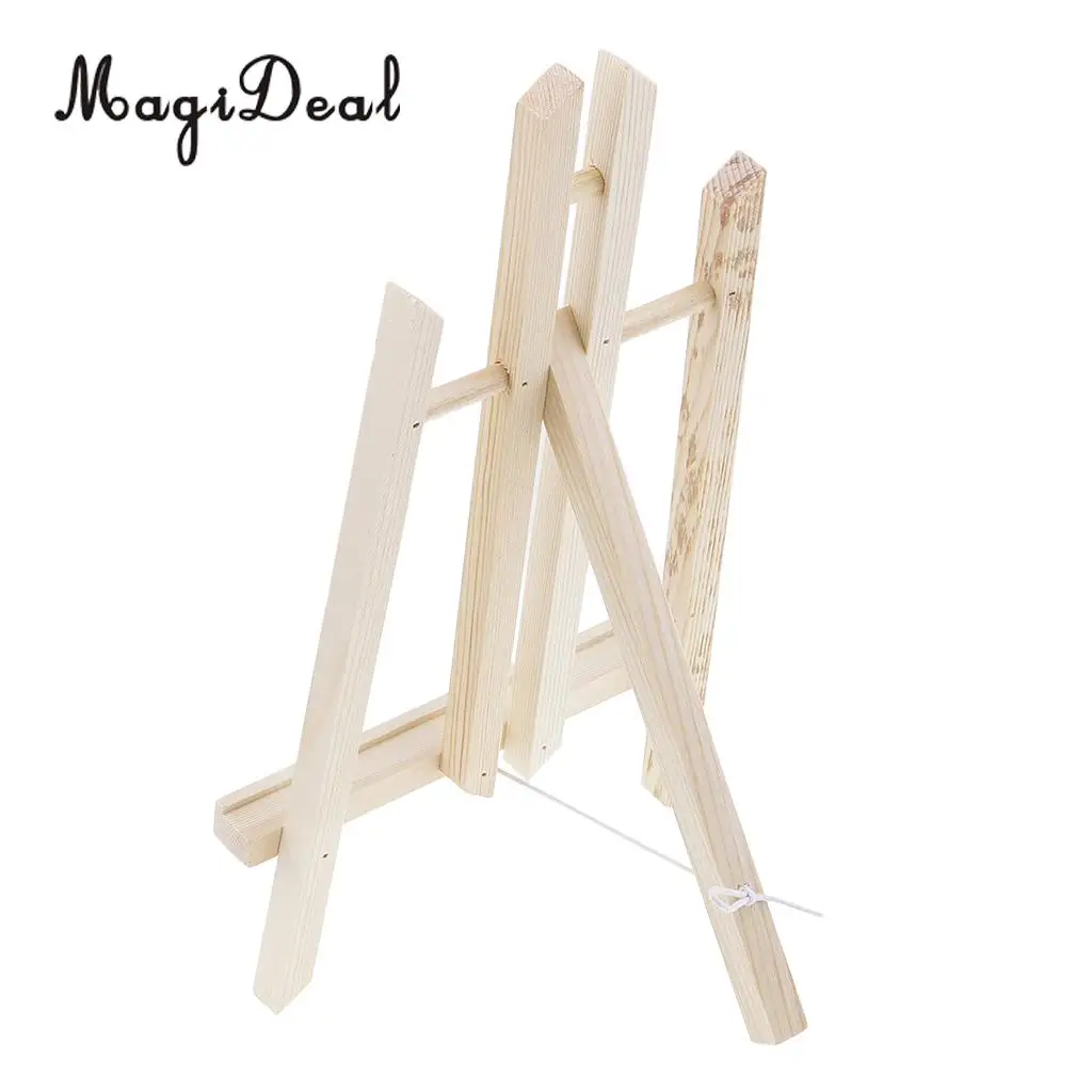 Foldable Wooden Desk Tabletop Easel Canvas Picture Photo Stand Display Holder for Artist Children Kids Painting 30cm