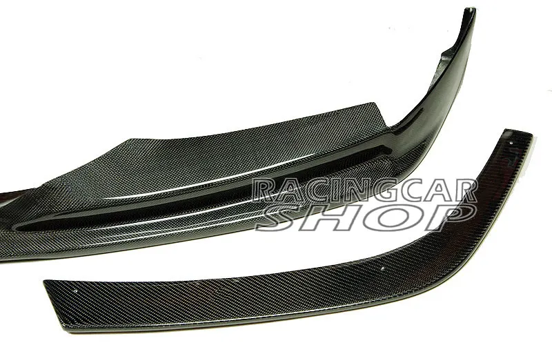 3D style Real CARBON FIBER FRONT LIP SPOILER 3pcs FOR BMW F10 M-TECH bumper 532i 528i 530i 535i 550i 2011UP