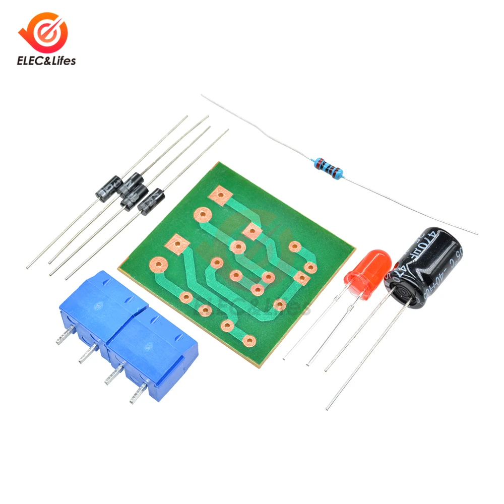 N4007 полный волновой мост выпрямитель DIY Kit AC в DC конвертер монтажная плата