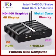 3-летняя гарантия мини-компьютер тонкий клиент, Intel i7-4500U Haswell двухъядерный Процессор, 4 ГБ Оперативная память 128 ГБ SSD, USB 3.0 DP, HDMI, Wi-Fi