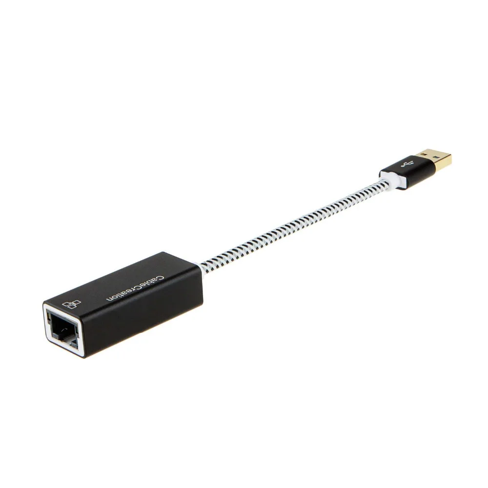 Сетевой адаптер USB 3 0 CableCreation к адаптеру Ethernet RJ45 Gigabit Plug n Play плетеный кабель и