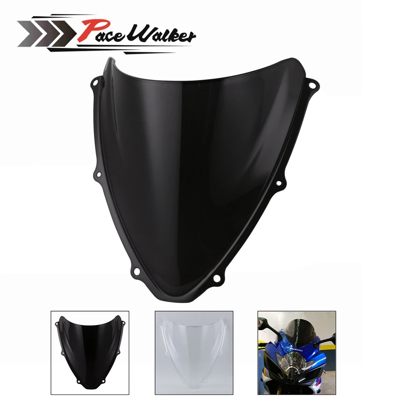 

Motorbike accessories front Windscreen Windshield Shield Double Bubble For SUZUKI GSXR600 GSXR750 GSXR 600 750 K6 2006 2007
