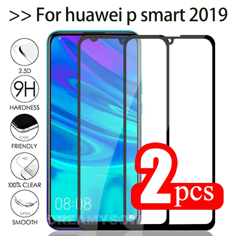 

2PCS For Huawei P Smart 2019 Y6 Y9 2019 P30 P20 Protective Glass Screen Protector Honor 8X 8A 8C 8 9 10 Lite Tempered Glass Film