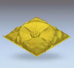 3D модель рельефного для ЧПУ в STL формат файла rosette_10