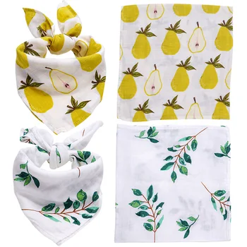 

Best Gift For Kids Baby Bibs Baby Blanket Baby Wrap Cartoon Animal Print Infant Wrap Feeding Burp Cloth Towel Scarf bedding set