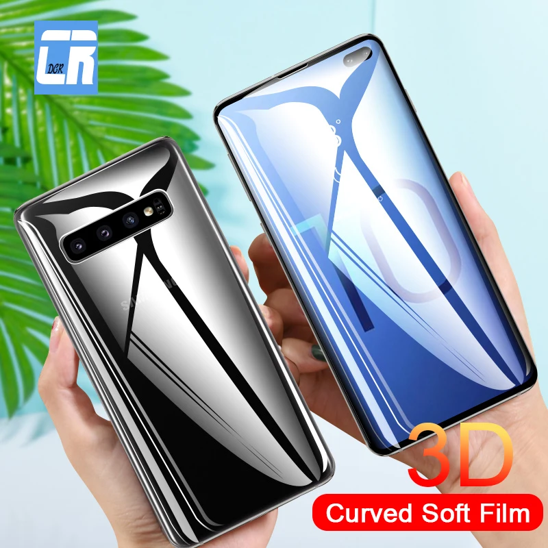 3D изогнутая мягкая защитная пленка для экрана Samsung Galaxy S10 S9 S8 Plus полное покрытие