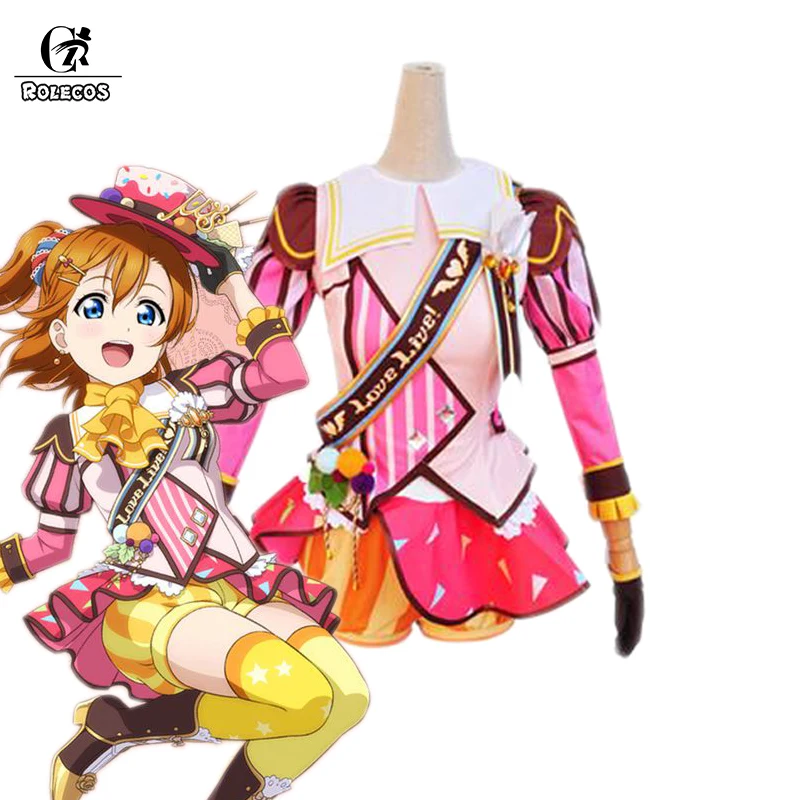 Rolecos японского аниме Love Live! Костюмы для косплея мороженое возбуждение Косака