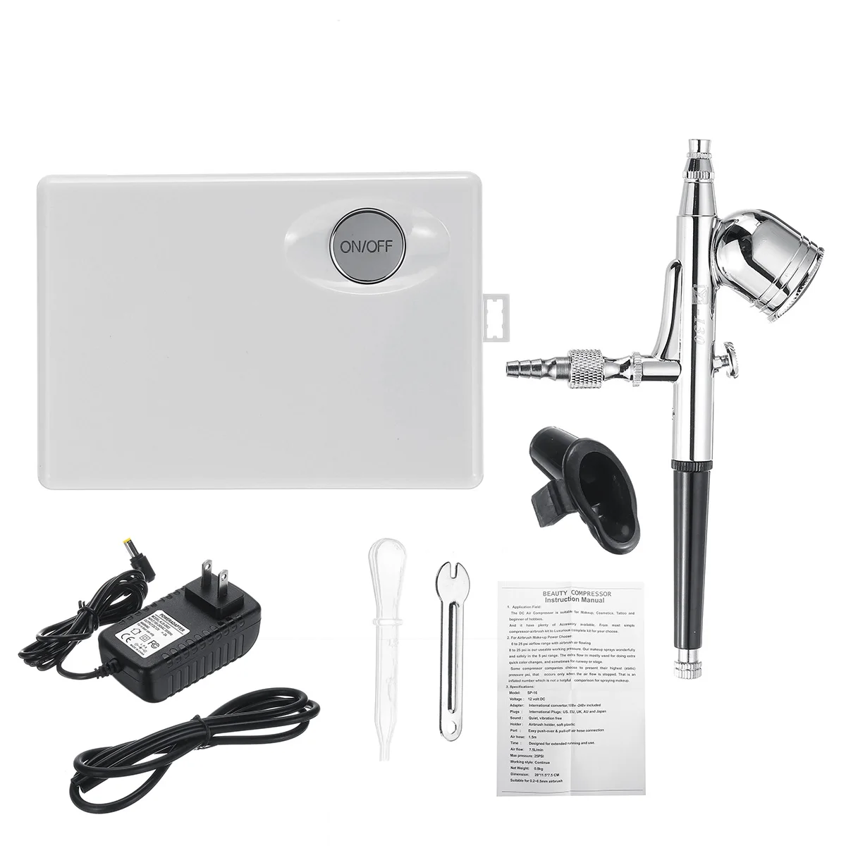 New 12V DC Facial Moisturizing Spray Instrument Skin Care Air Compressor Machine Portable Spray Misters Device Beauty Tool - Цвет: Темно-синий