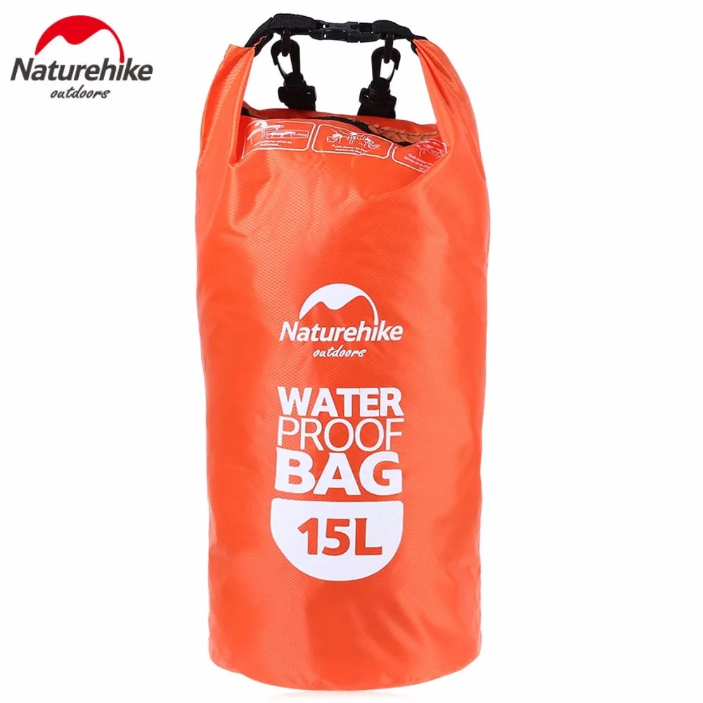 Naturehike 15l 25l Силиконовый прочный Сверхлегкий Открытый путешествия рафтинг отдых Пеший Туризм Одежда заплыва Водонепроницаемый мешок сухой мешок