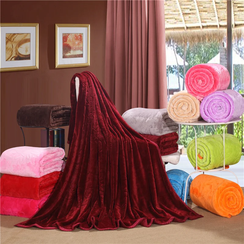 High quality comfortable covered blanket Winter use bedding New Soft
