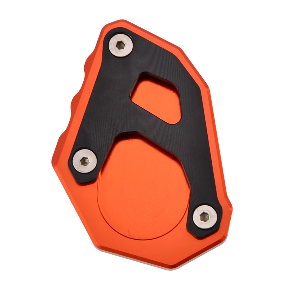 Подножка, боковая подставка для KTM 1050 1090 1190 1290 Adventure ADV-, боковая подставка для мотоцикла, увеличенная Выдвижная пластина - Цвет: Оранжевый