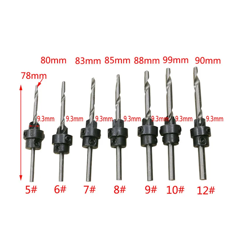 

22pcs Tapered Drill Countersink Bit Screw Set Professional Durable For Woodworking TN88