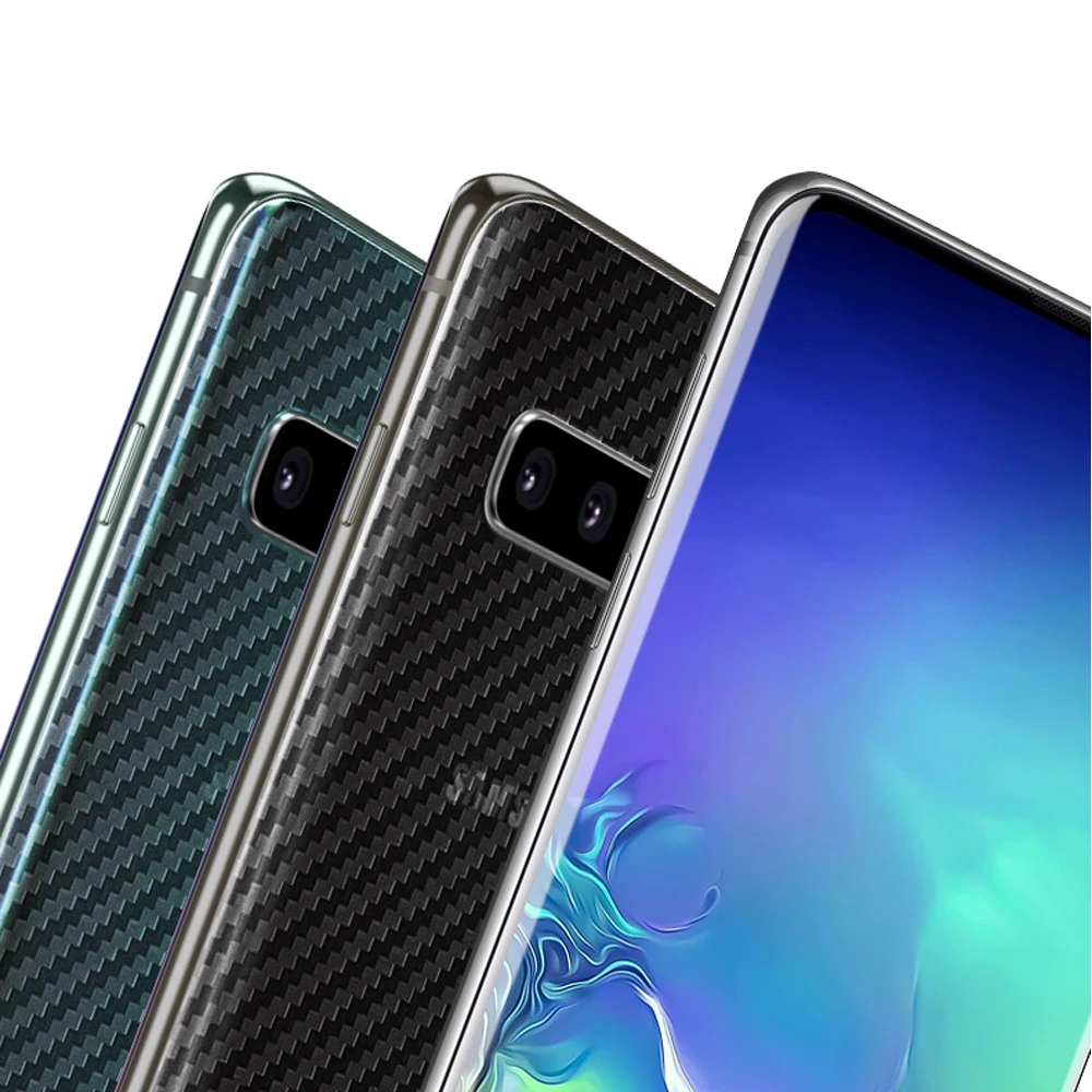 Для Samsung Galaxy S10 Plus S10e M20 защитная пленка из углеродного волокна для задней панели