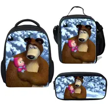 

Children School Bag Masha and Bear Cartoon Backpack Laptop School Bag Teenager Boy Rugtas Schoolbag Mochila Escolar Kid Feminina