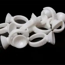 100 x одноразовый контейнер для клея держатель кольцо паллет для наращивания ресниц татуировки пигмент