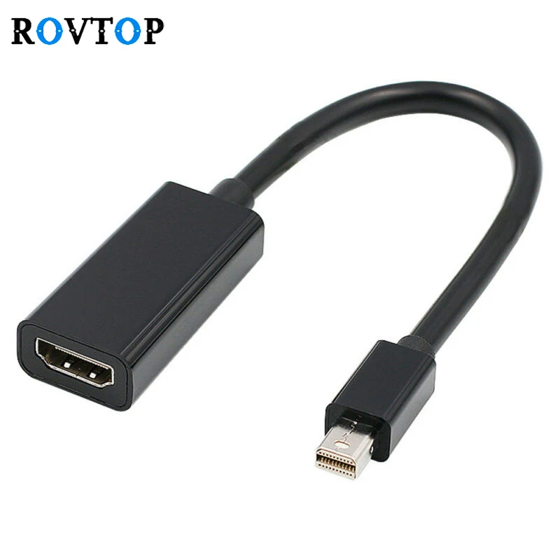 

Rovtop Mini DisplayPort to Hdmi dp Adapter Cable For Macbook Pro Air Mini iMac Projector DP to HDMI Cable Adapter