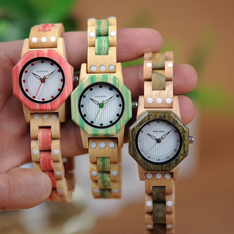 Relogio feminino BOBO BIRD деревянные женские часы 27 мм маленькие роскошные кварцевые