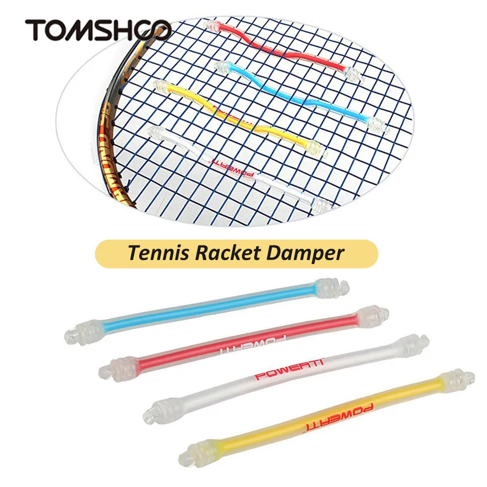 

1Pcs Tennis Racket Damper Shock Absorber Silicone Tennis Bat Vibration Absorbing Shock Reducing Anti-Slip Strips