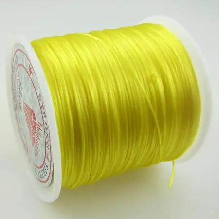 1 мм colorfast сильный и эластичный веревка шнур-желтый-200 м/2 рулона + строка Провода шнур + ювелирных изделий браслет шнур