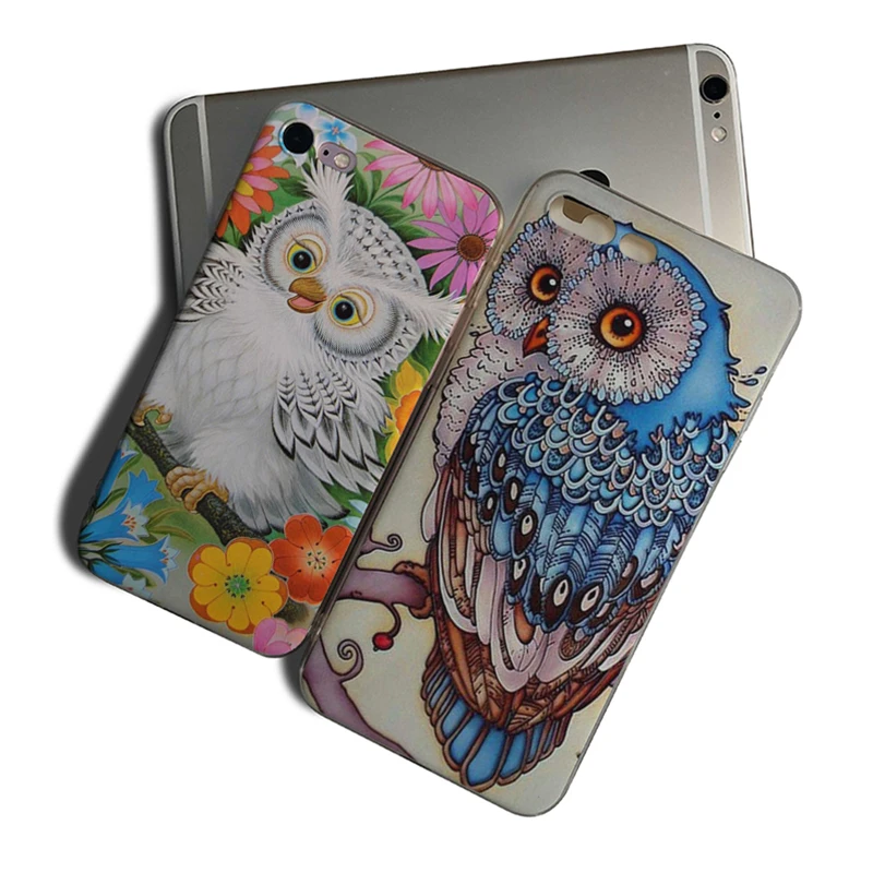 

IMIDO Animal owl Baby painting Pattern Soft Silicone Cover For Iphone 6 6S 6PLUS 6S PLUS 7 8 7PLUS 8PLUS X XS XR XSMAX 5 5S SE