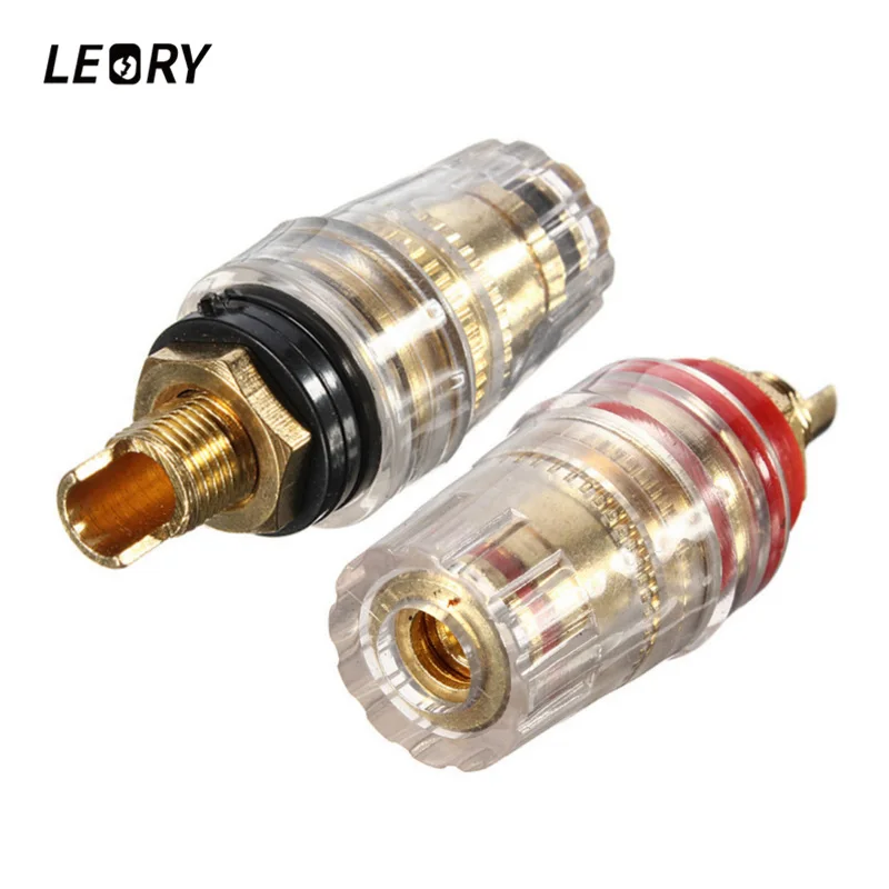 LEORY 2 шт. усилитель спикер кабель клемма переплет пост банан разъем подходит для 4
