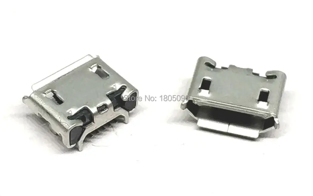 10 шт. микро USB 5pin jack Ox horn 5 9 мм четыре ножки пластина гнездо короткий штырь игла