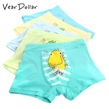 VearDoller/5 шт./партия, милое детское нижнее белье с рисунком детские трусы-боксеры для мальчиков от 3 до 9 лет, дышащие мягкие трусы