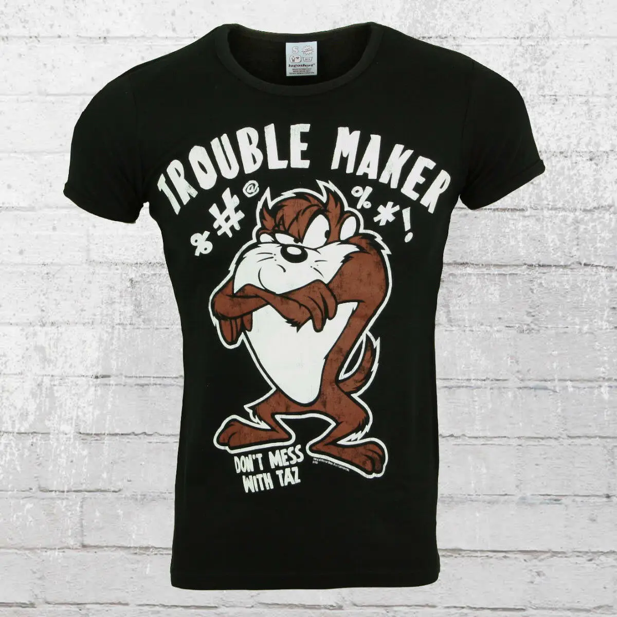Logoshirt myanner футболка Looney Tunes Trouble Maker schwarz troulemaker | Мужская одежда