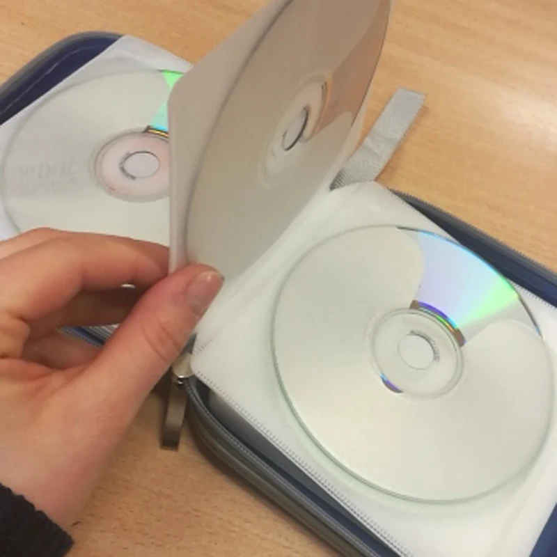 40 шт/80 шт Емкость компакт-диск сумка для dvd-дисков набор контейнеров для хранения водостойкий CD рукав Жесткая Сумка из eva альбомная коробка большой держатель