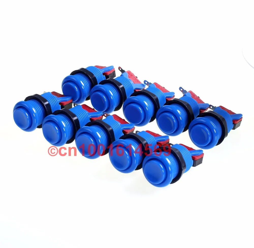 

10pcs/lot American Style Jamme Arcade Long Push Button Durable High Quality HAPP Style Switch Button With 2 Terminal Microswitch