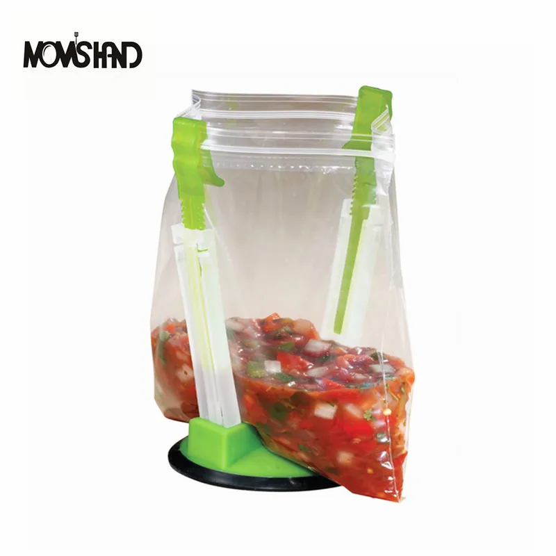 MOM'S HAND 2pcs/lot Baggy Rack Clip Food Storage Bag Holderin Bag