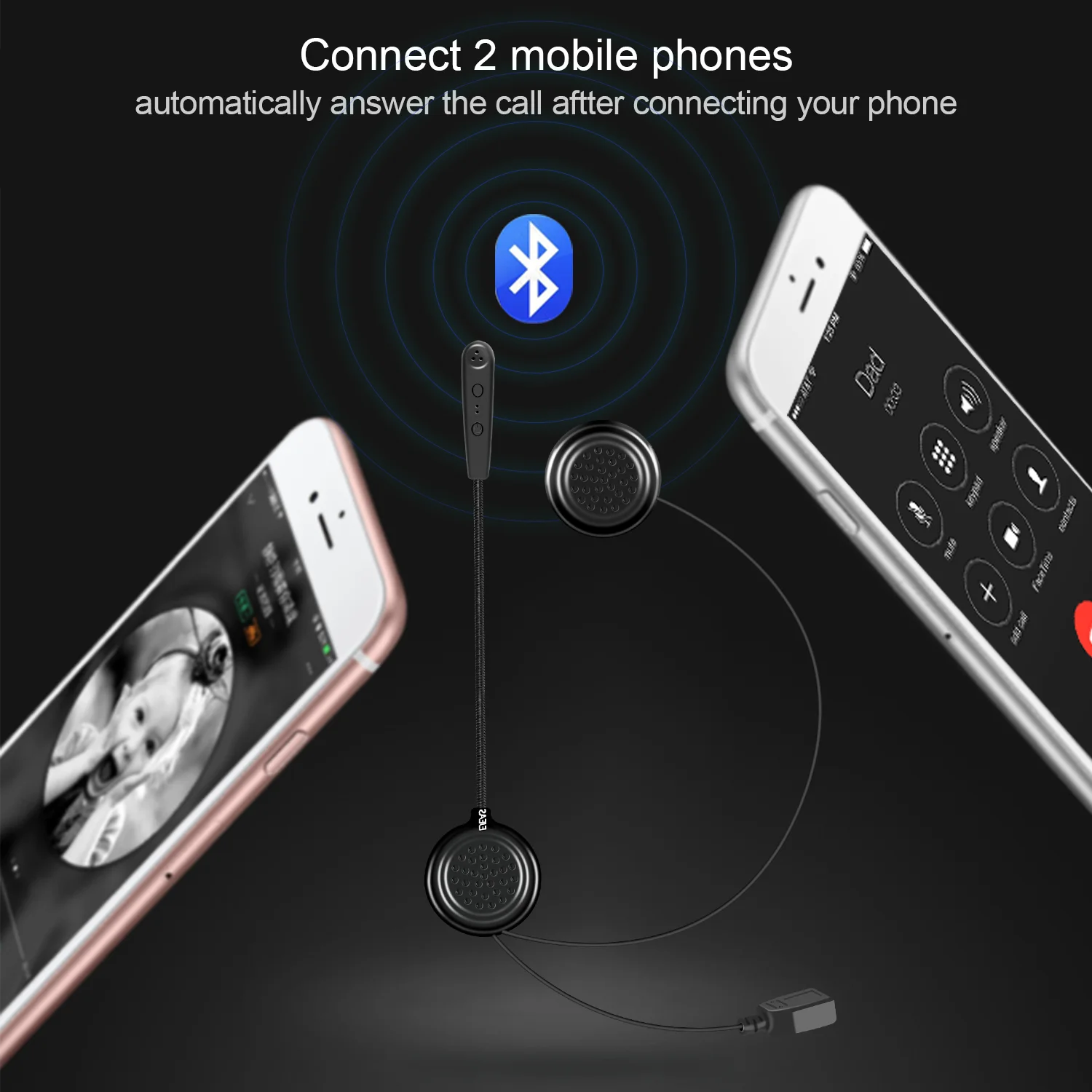 Bluetooth гарнитура громкой связи для мотоцикла с микрофоном|Наушники шлемов| |