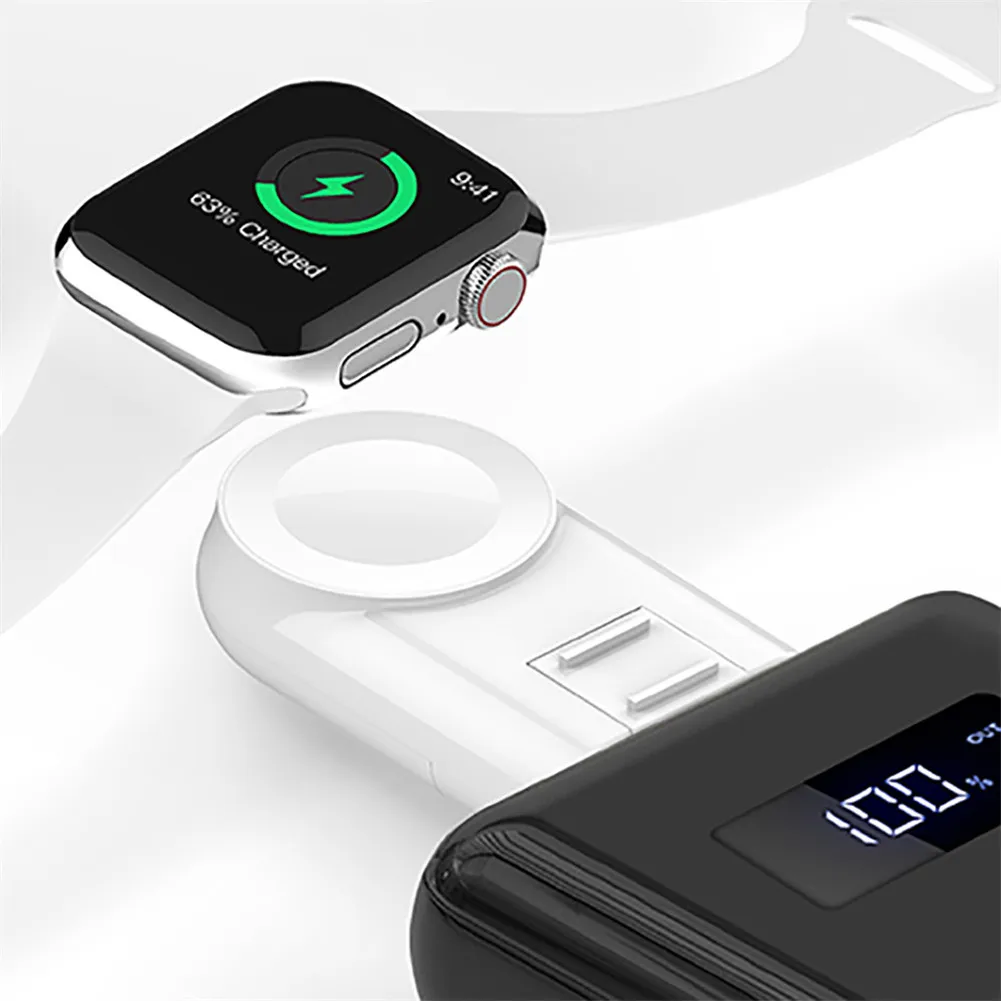 

QI Portable 2W Wireless fast Charger mini for Apple Watch Charger Series 4 3 2 1 magnetic USB Charger Charging Dock station base