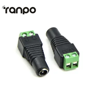 

5.5 x 2.1mm DC Power Female Connector Plug Jack DC DC Hviero for 5050 3528 2835 led strip LED Bar light CCTV DVR LED Strip Light