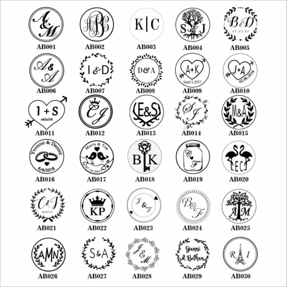  Free Shipping Customize design Personalized logo custom seal wax sealing stamp for different size w