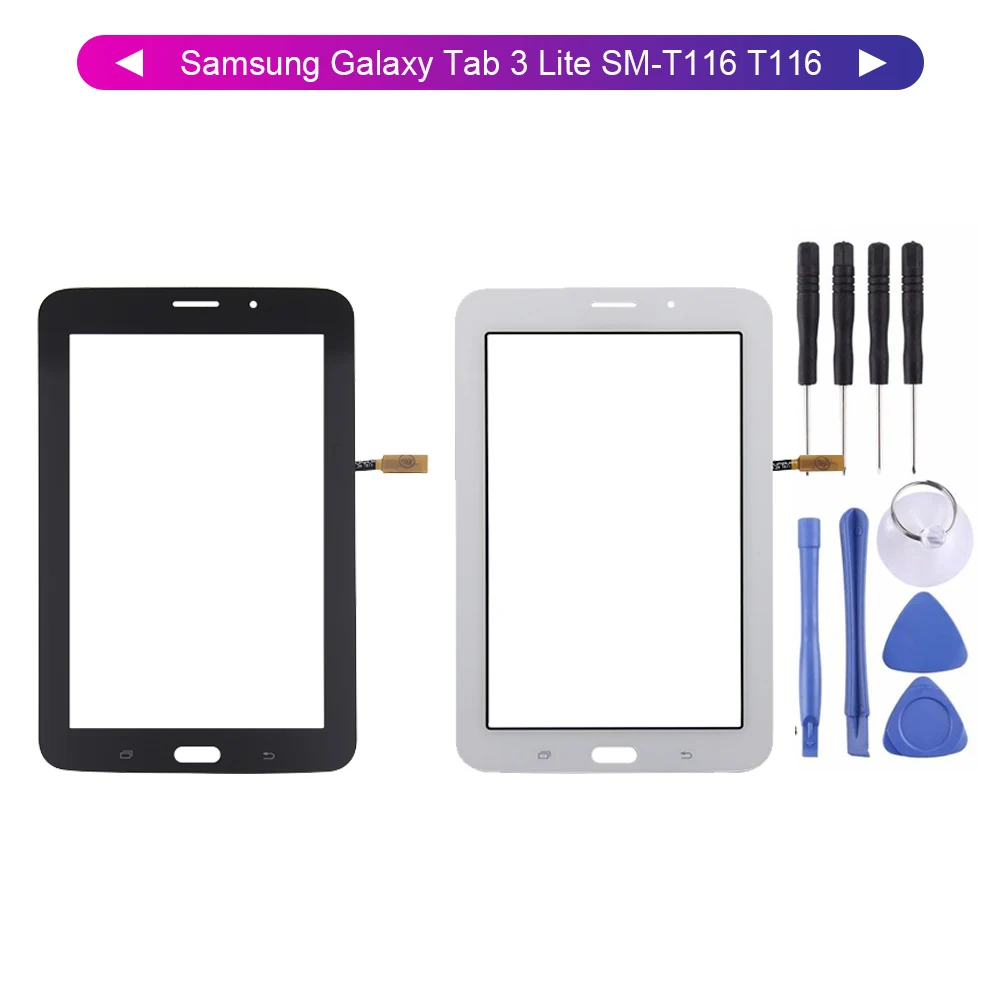 Сенсорный экран для Samsung Galaxy Tab 3 Lite сенсорная панель с цифровым преобразователем