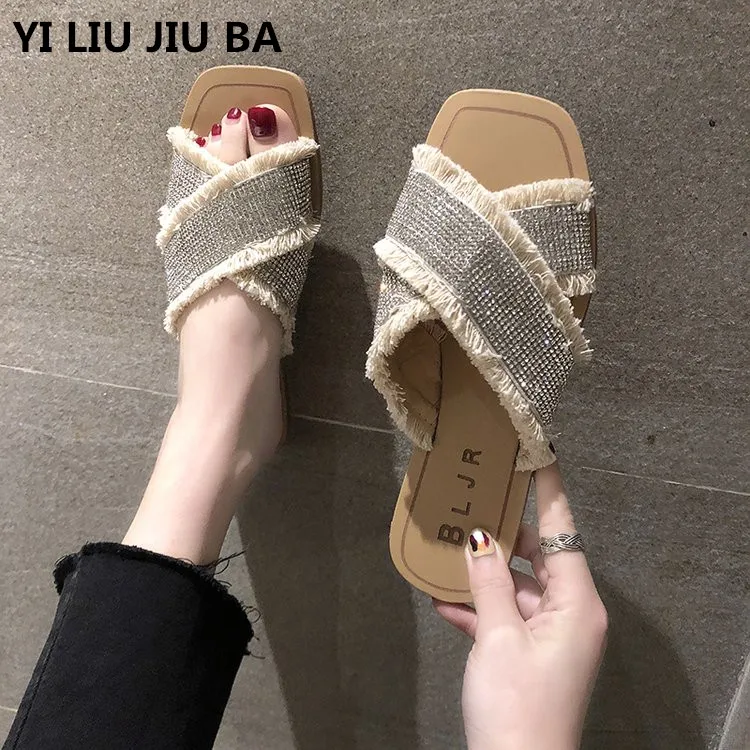 

2019 New fashion Women slippers Summer Non-slip Shoes Woman Outdoor flip flops Beach casual Slippers Sandals zapatos mujer **614