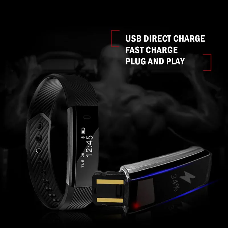 TK47 Smart Wristband Fitness Tracker Band Bluetooth Sleep Monitor Watch Sport Bracelet for ios Android Phone pk Fit Bit Mi 2