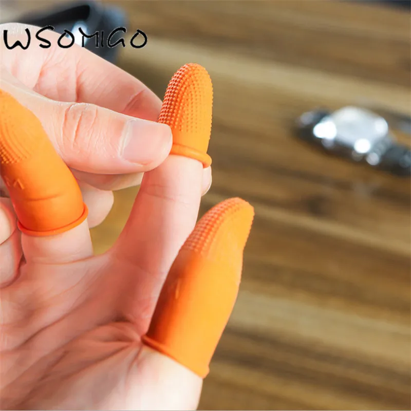 

10pc non-slip fingertips multi-functional latex wear-resistant kitchen accessories protection refers to non-slip finger gloves-C