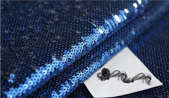 

Blue Sequin Fabric, Costume dress fabric, super luxury sequin fabric, by the yard, jsf008