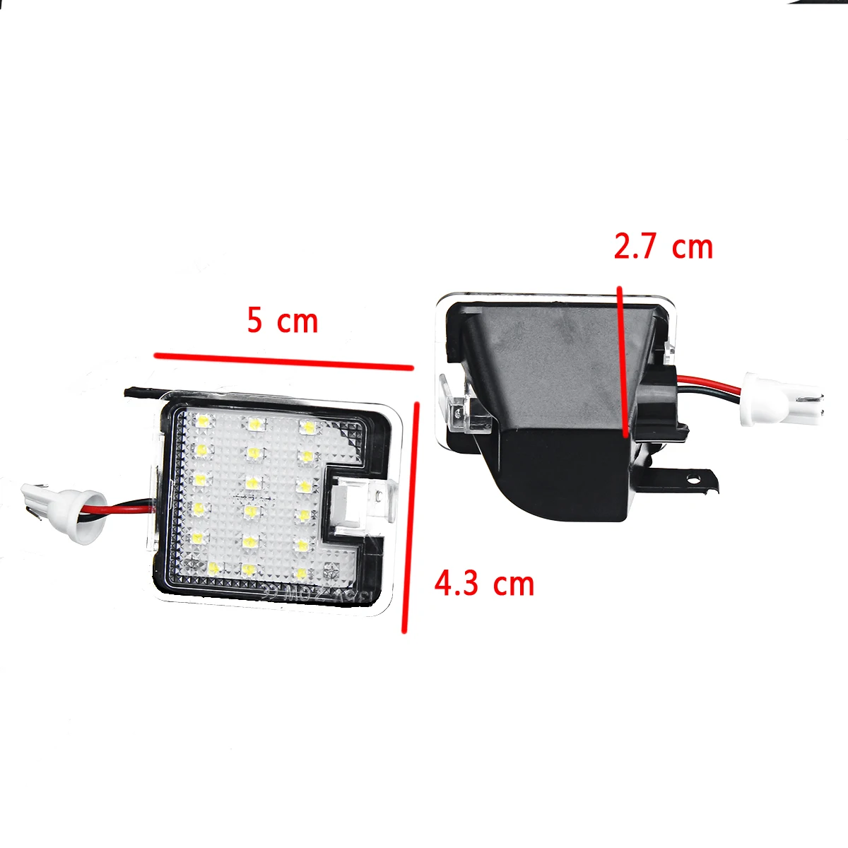 2 PCS LED SMD Side Mirror Puddle Lights Rearview Mirror Lamps For Ford for Mondeo MK4 IV 2007 2008 2009 2010 2011 2012 2013