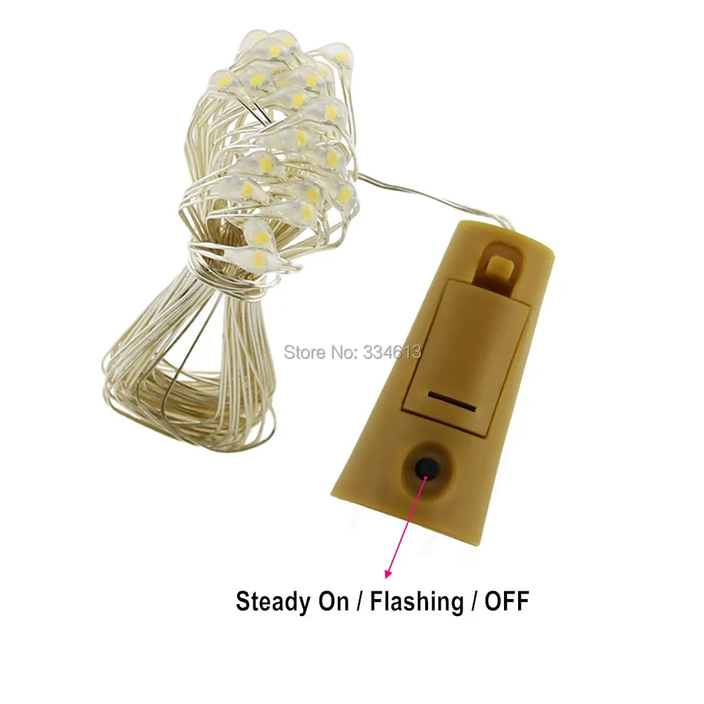 12pcs Battery Powered 1M 2M String Lights, Silver Wire Christmas Wedding Party Decorative Bottle Cap Shaped Fairy Lights 12pcs Battery Powered 1M 2M String Lights, Silver Wire Christmas Wedding Party Decorative Bottle Cap Shaped Fairy Lights