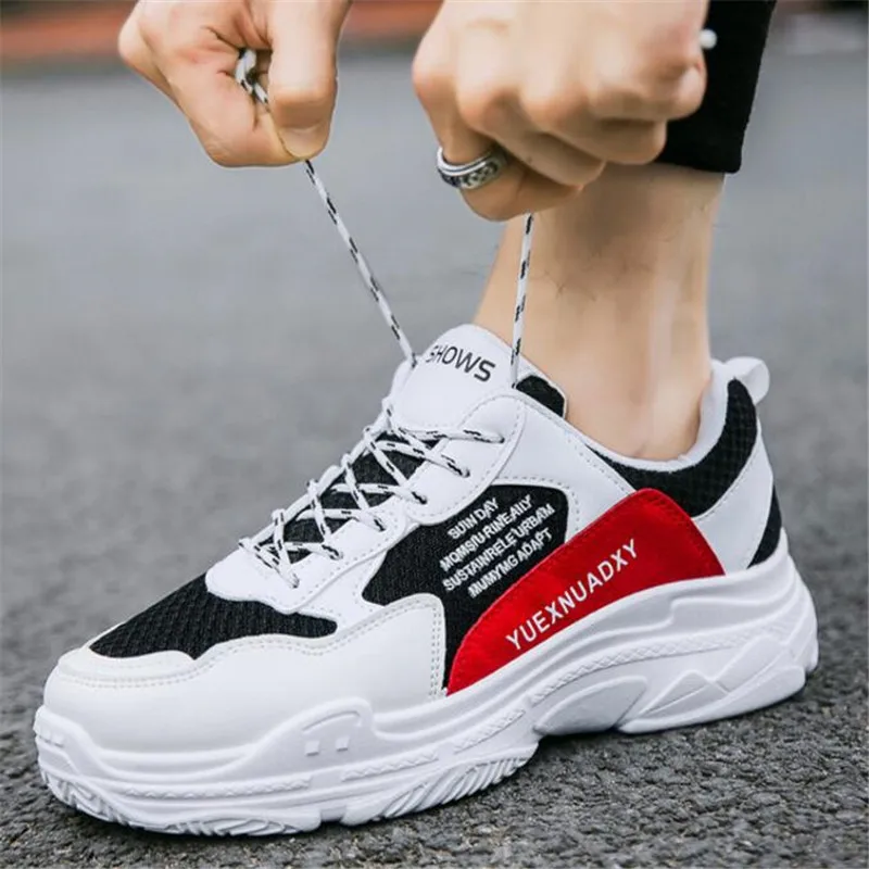 

Spring and autumn 2019 new men's casual sneakers shoes old shoes wear-resistant anti-skid trend men's white shoes