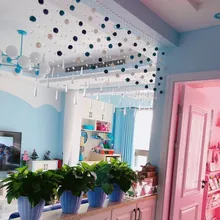 Перегородка для штор из бисера, гостиная, комнатная дверная занавеска, ротанговая шаровая цепь, Проходная неперфорированная декоративная штора занавеска на дверь в спальню g