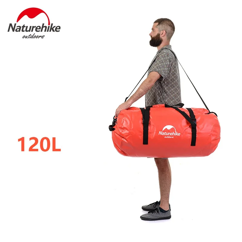 NatureHike водонепроницаемая сумка camel сумка рюкзак для пляжа рафтинг дрейфующий водонепроницаемый плавательный мешок 90L для обычного покупателя